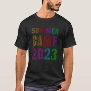 Retro SUMMER CAMP 2023 Vrienden Mates Sign Autogra T-shirt