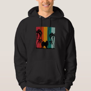 Retro Summer Cool American Eskimo Dog Summer Vac Hoodie