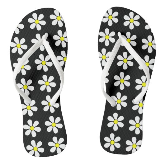 Retro Summer Daisy Teenslippers Sandals (Voetbed)