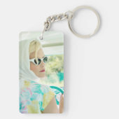 Retro Summer Day Drive Sleutelhanger (achterkant)