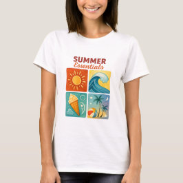 Retro Summer Essentials Graphic T-shirt
