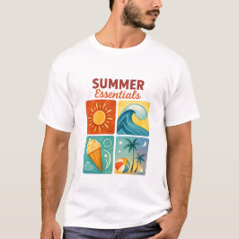 Retro Summer Essentials Graphic T-shirt