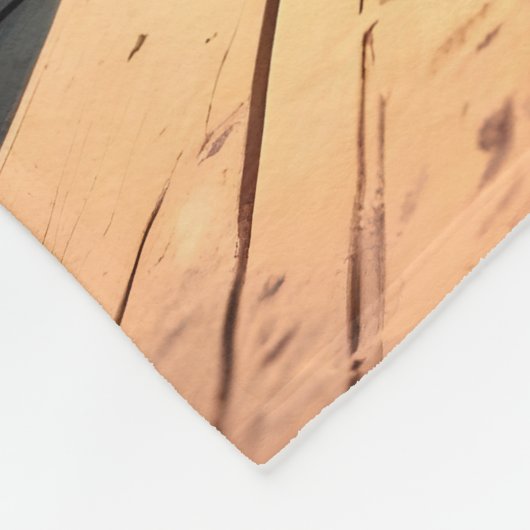 Retro Summer Funny Roller Duck Fleece Deken (Hoek)