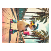 Retro Summer Funny Roller Duck Tafelkleed (Voorkant (Horizontaal))