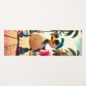 Retro Summer Funny Roller Duck Yogamat (Voorkant (horizontaal))