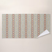 Retro Summer Geometric Color Block Pattern Design Badhanddoek (Badhanddoek)
