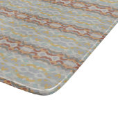 Retro Summer Geometric Color Block Pattern Design Snijplank (Hoek)