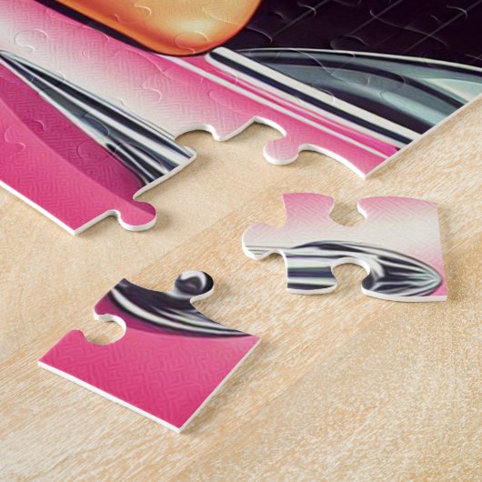 Retro Summer Girl Legpuzzel (Zijkant)