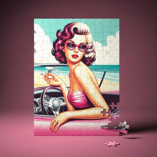 Retro Summer Girl Legpuzzel