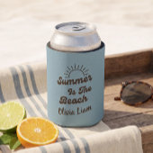 Retro Summer is de Beach Custom Name Kan Koeler