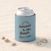 Retro Summer is de Beach Custom Name Kan Koeler