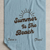 Retro Summer is het Strand Handdoek op Maat