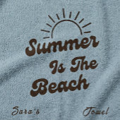 Retro Summer is het Strand Handdoek op Maat