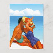 Retro Summer Lovers Briefkaart (Voorkant)