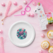 Retro Summer Ocean Wave Turtle Papieren Bordje (Feest)