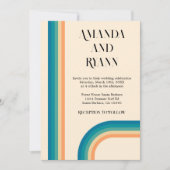 Retro Summer Photo QR Code Weddenschap Kaart (Voorkant)