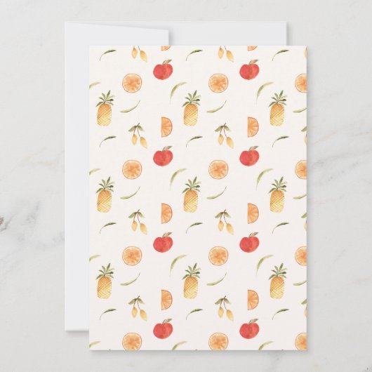 Retro Summer | Pool Party Invitation Kaart (Achterkant)