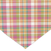 Retro  Summer Pset Tartan Squares Patroon Medium Tafelloper (Hoek)