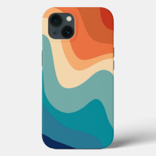Retro Summer Swirl Wave #1a #minimum #decor #art Case-Mate iPhone Case