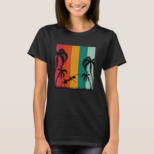 Retro Summer Thormed Ant Summer Vacation T-shirt (Voorkant)