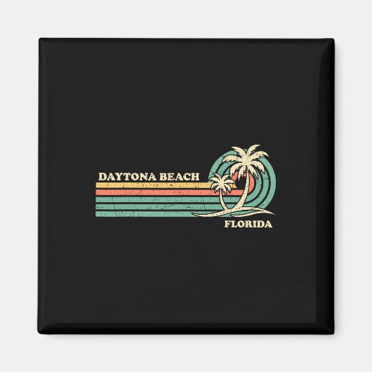 Retro Summer Vacation Florida Daytona Beac Magneet (Voorkant)