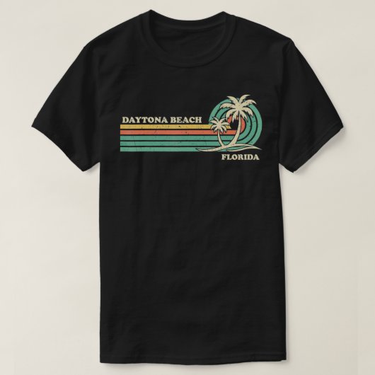  Retro Summer Vacation Florida Daytona Beac T-shirt (Design voorkant)