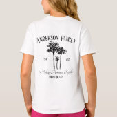 Retro Summer Vacation vibe family matching T-Shirt (Achterkant)