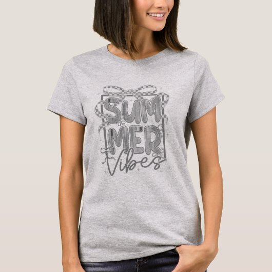 Retro Summer Vibes Coquette T-shirt (Voorkant)
