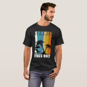 RETRO SUMMER VIBES RAYS T-SHIRT BEACHY VIBES (Voorkant volledig)