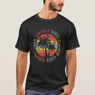 Retro Summer Vibes Retro Beach Summer Brea T-shirt