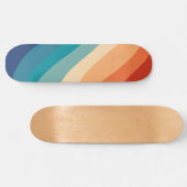 Retro Summer Wave #1 Persoonlijk Skateboard (Horizontaal)