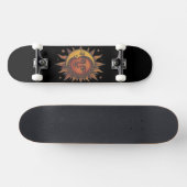 Retro Sun and Moon Unisex Persoonlijk Skateboard (Horizontaal)