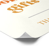 Retro Sun Books & Gifts-bord, Boho Sun-cadeaus  Poster (Hoek)