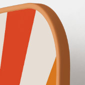 Retro Sun Burst Sunset Oranje Yellow Red Pink Pickleball Paddle (Links Detail)