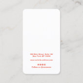 Retro Sun Earring Visitekaartje (Achterkant)