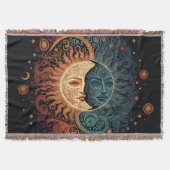  Retro Sun en Moon Deken (Voorkant)