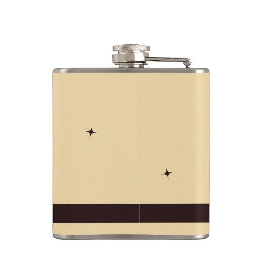 Retro  Sun gepersonaliseerde heupfles (Achterkant)