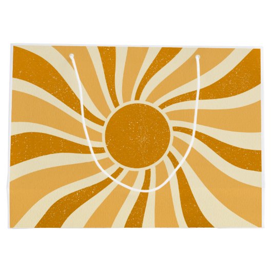 Retro Sun Gift Bag Groot Cadeauzakje (Achterkant)