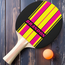 Retro Sun Glow Board Strepen met Naam