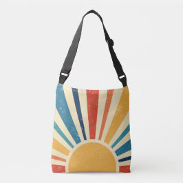 Retro Sun I Sunrise I Boho Sunshine Crossbody Tas