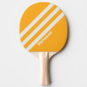 Retro Sun kuste drie strepen met naam Tafeltennisbatje (Voorkant)