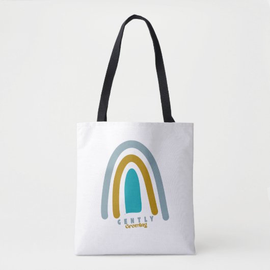 Retro Sun Mental Health Quote  Tote Bag (Voorkant)