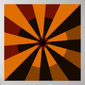 Retro Sun Mid Century Abstracte kunst Poster (Voorkant)