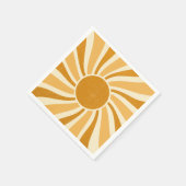 Retro Sun Paper Napkins Servet (Hoek)