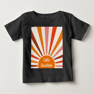 Retro Sun Rays blaast Zonnehard Oranje Geel Rood
