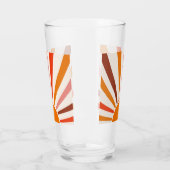 Retro Sun Rays blaast Zonnehard Oranje Geel Rood Glas (Links)