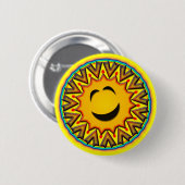 RETRO SUN RONDE BUTTON 5,7 CM (Voorkant /achterkant)