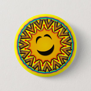 RETRO SUN RONDE BUTTON 5,7 CM