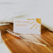 Retro Sun Summer Hoeveel Snoepjes Informatiekaartje