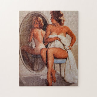  Retro Sun Tan Pinup meisje Legpuzzel